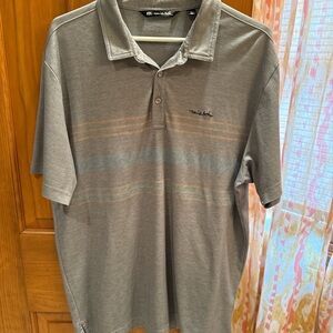 Travis Mathew Men's Gray Polo Shirt